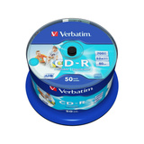 Verbatim CD-R 700 MB, CD-Rohlinge 52fach, 50 Stück