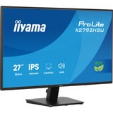iiyama Prolite X2792HSU-B1, LED-Monitor 68.6 cm (27 Zoll), schwarz (matt), FullHD, IPS, HDMI, DP, USB-Hub, 120Hz Panel