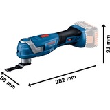 Bosch Akku-Multi-Cutter GOP 18V-34 Solo Professional, 18Volt, Multifunktions-Werkzeug blau/schwarz, ohne Akku und Ladegerät, L-BOXX