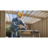 Bosch Professional Akku-Handkreissäge GKS 18V-68-2 Professional solo, 18Volt blau/schwarz, ohne Akku und Ladegerät, Ø 190mm, in L-BOXX