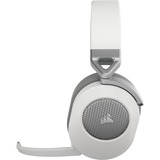 Corsair HS65 Wireless, Gaming-Headset weiß, Klinke, USB-Dongle, Bluetooth