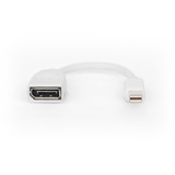 Digitus DisplayPort Adapterkabel weiß, mini DP - DP