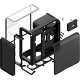 HYTE X50 , Tower-Gehäuse schwarz, Tempered Glass