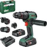 Bosch Akku-Schlagbohrschrauber AdvancedImpact 18V-80 QuickSnap grün, 2x Li-Ionen Akku 2,5Ah, Koffer, POWER FOR ALL ALLIANCE