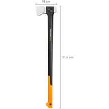 Fiskars X-series X36 Spaltaxt mit L-Klinge, Axt/Beil schwarz/orange, langer Schaft