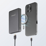 Intenso Magnetic Wireless Powerbank MW10000 Grey grau, 10.000 mAh, MagSafe, PD