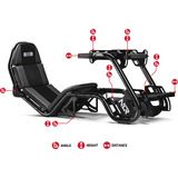Next Level Racing F-GT Pro Formula und GT Racing Cockpit NLR-R003, Sim Rig schwarz, Black Edition