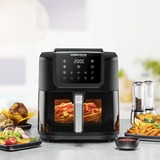 Rommelsbacher Heißluftfritteuse FRH 1700 XXL schwarz, 1.700 Watt, Korb 8 Liter, mit Sichtfenster