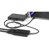 Sonnet USB DisplayLink Adapter, USB-A Stecker > Dual 4K DisplayPort schwarz, 30cm, für M1 und M2 Macs