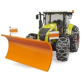 bruder 03018 Claas Axion 950 mit Schneeketten und Räumschild, Modellfahrzeug 