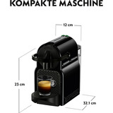 DeLonghi Nespresso Inissia EN 80.B, Kapselmaschine schwarz