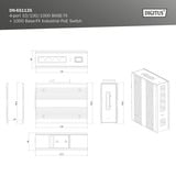 Digitus 4P Gigabit PoE Switch Ind. Unmanaged 1xSFP 