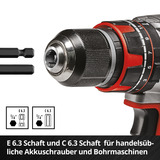 EINHELL Bit- und Magnetbithalter-Set in M-CASE, 42-teilig, Bit-Satz 