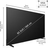 JVC LT-65VDQ3455, QLED-Fernseher 164 cm (65 Zoll), schwarz, UltraHD/4K, Tripple Tuner, VIDAA