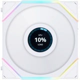 Lian Li UNI FAN TL120 LCD, Gehäuselüfter weiß, 3er Pack inkl. Controller, 124 mm