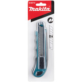 Makita Abbrechklingenmesser D-65713 blau/schwarz, Mit 8 Abbrechklingen