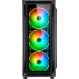 Sharkoon TK4 RGB Generalüberholt, Tower-Gehäuse schwarz, Gehärtetes Glas