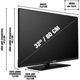 Telefunken D32Q751X2CW, QLED-Fernseher 80 cm (32 Zoll), schwarz, FullHD, Android TV