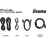 iiyama ProLite TF1534MC-B8X, LED-Monitor 38 cm (15 Zoll), schwarz (matt), XGA, TN, Touchscreen