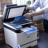 Brother DCP-L8630CDW, Multifunktionsdrucker grau/dunkelgrau, Scan, Kopie, USB, LAN, WLAN, Duplex (Druck)