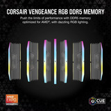 Corsair DIMM 32 GB DDR5-5600, Arbeitsspeicher CMH32GX5M1B5600Z40, Vengeance RGB, INTEL XMP, AMD EXPO