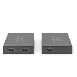 Digitus HDMI Extender Set 4K/60Hz, 70 Meter, HDMI Verlängerung schwarz, Sendeeinheit + Empfängereinheit