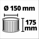 EINHELL Faltenfilter für Staubklasse L 2351126