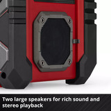 EINHELL TE-CR 18 Li DAB+/FM/BT - Solo, Baustellenradio rot/schwarz, Bluetooth, AUX, USB, ohne Akku und Ladegerät