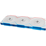 Lian Li UNI FAN TL FLEX 120 Wireless, Gehäuselüfter weiß, Reverse, 3er Pack mit Controller, 120 mm