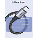 UGREEN US288 USB-A auf USB-C Lade- und Datenkabel  schwarz