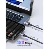UGREEN US288 USB-A auf USB-C Lade- und Datenkabel  schwarz