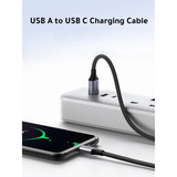 UGREEN US288 USB-A auf USB-C Lade- und Datenkabel  schwarz