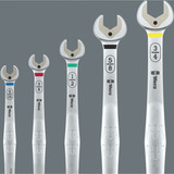 Wera 6007 Joker Imperial 8 Set 1 Maul-Ringratschenschlüssel-Satz, 8-teilig, Schraubenschlüssel zöllige Größen