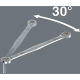 Wera 6007 Joker Imperial 8 Set 1 Maul-Ringratschenschlüssel-Satz, 8-teilig, Schraubenschlüssel zöllige Größen