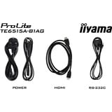 iiyama Prolite TE6515A-B1AG, Public Display schwarz (matt), UltraHD/4K, IPS, Touchscreen, WLAN, Bluetooth