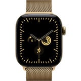 Apple Watch Series 12, Smartwatch Titan Gold, 42 mm, Milanaise Armband Brillantgold, Cellular