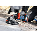 Bosch Professional Akku-Betonschleifer GBR 18V-15 S Professional solo, 18Volt blau/schwarz, ohne Akku und Ladegerät, Ø 125mm, in L-BOXX