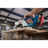 Bosch Professional Akku-Handkreissäge GKS 18V-51 Professional solo, 18Volt blau/schwarz, ohne Akku und Ladegerät, Ø 140mm