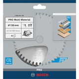 Bosch Professional PRO Multi Material Kreissägeblatt, Ø 130mm, 42Z Bohrung 20mm, für Handkreissägen