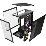 Corsair 3500X LX-R RGB , Tower-Gehäuse schwarz, Tempered Glass x 2