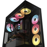 Corsair 3500X LX-R RGB , Tower-Gehäuse schwarz, Tempered Glass x 2
