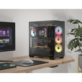 Corsair 3500X LX-R RGB , Tower-Gehäuse schwarz, Tempered Glass x 2