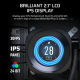 Corsair NAUTILUS RS LCD-Modul, Display 5.33 cm (2.1 Zoll), schwarz, Für NAUTILUS RS- und RS ARGB-Serie