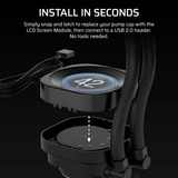 Corsair NAUTILUS RS LCD-Modul, Display 5.33 cm (2.1 Zoll), schwarz, Für NAUTILUS RS- und RS ARGB-Serie