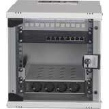 Digitus Netzwerk-Set SOHO Pro 10" 315x300 mm (BxT), IT-Schrank hellgrau, 6 Höheneinheiten