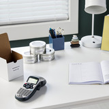 Dymo LetraTag LT-100H, Beschriftungsgerät silber, mit ABC-Tastatur, 2174577