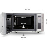 Medion MD17495, Mikrowelle silber