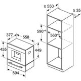 Neff CL4TT11N0 N90 Einbau, Vollautomat schwarz/edelstahl, Home Connect