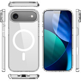 Nevox StyleShell SHOCKFlex, Handyhülle transparent, iPhone 17 Air, kompatibel mit MagSafe