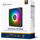 SilverStone Air Slimmer 140 ARGB, Gehäuselüfter schwarz